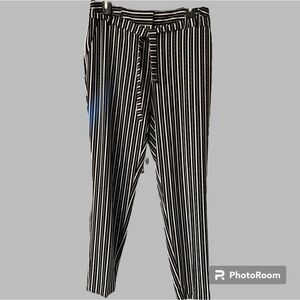 WORTHINGTON- Black & White Stripped Pants, NEW